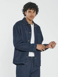 Thrills Co. Work Shop Jacket - Indigo Rinse