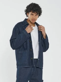 Thrills Co. Work Shop Jacket - Indigo Rinse