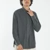 Thrills Co. Ops Oversized Long Sleeve Flannel Shirt - Deep Forest New Arrivals