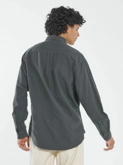 Thrills Co. Ops Oversized Long Sleeve Flannel Shirt - Deep Forest New Arrivals