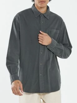 Thrills Co. Ops Oversized Long Sleeve Flannel Shirt - Deep Forest New Arrivals