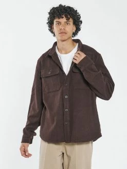 Thrills Co. Paradise In Ruins Overshirt - Postal Brown 23 Thrills Co. Paradise In Ruins Overshirt - Postal Brown