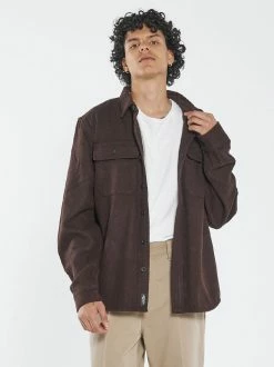 Thrills Co. Paradise In Ruins Overshirt - Postal Brown 18 Thrills Co. Paradise In Ruins Overshirt - Postal Brown