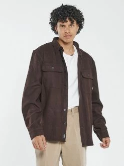 Thrills Co. Paradise In Ruins Overshirt - Postal Brown