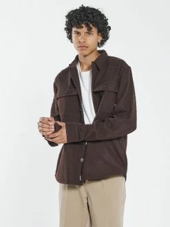 Thrills Co. Paradise In Ruins Overshirt - Postal Brown 20 Thrills Co. Paradise In Ruins Overshirt - Postal Brown