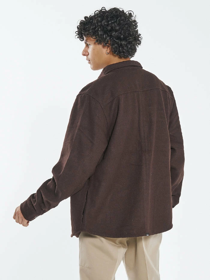 Thrills Co. Paradise In Ruins Overshirt - Postal Brown 4 Thrills Co. Paradise In Ruins Overshirt - Postal Brown