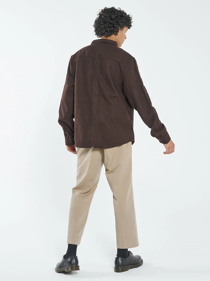 Thrills Co. Paradise In Ruins Overshirt - Postal Brown 5 Thrills Co. Paradise In Ruins Overshirt - Postal Brown