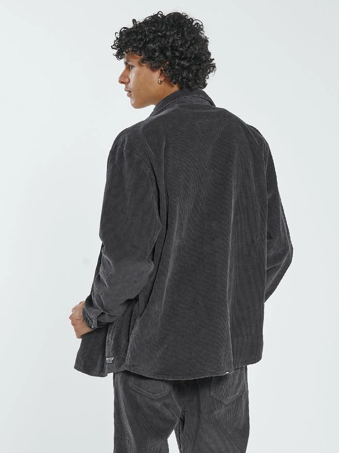 Thrills Co. Thrills Labour Overshirt - Dark Charcoal New Arrivals 4 Thrills Co. Thrills Labour Overshirt - Dark Charcoal New Arrivals
