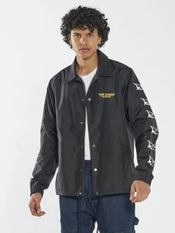 Thrills Co. New Arrivals Odditty Coaches Jacket - Black