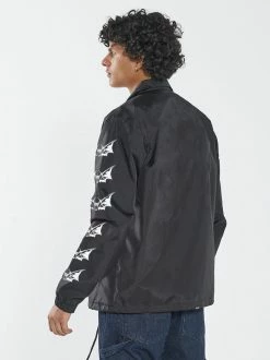 Thrills Co. New Arrivals Odditty Coaches Jacket - Black