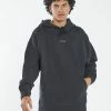 Thrills Co. Minimal Thrills Slouch Pull On Hood - Washed Black New Arrivals