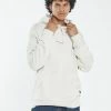 Thrills Co. New Arrivals Stamp Wave Slouch Pull On Hood - Heritage White