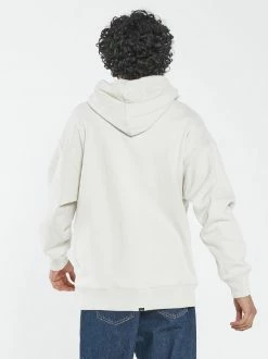 Thrills Co. New Arrivals Stamp Wave Slouch Pull On Hood - Heritage White