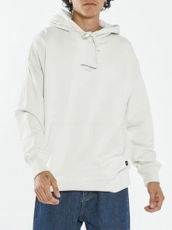 Thrills Co. New Arrivals Stamp Wave Slouch Pull On Hood - Heritage White