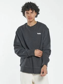 Thrills Co. Thrills Limitless Oversize Crew - Black Heather