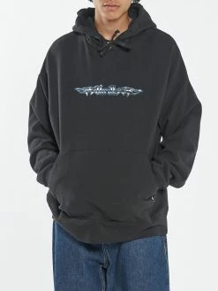 Thrills Co. Turbulent Slouch Pull On Hood - Black New Arrivals