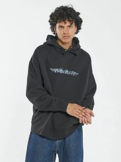 Thrills Co. Turbulent Slouch Pull On Hood - Black New Arrivals