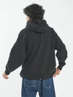 Thrills Co. Turbulent Slouch Pull On Hood - Black New Arrivals