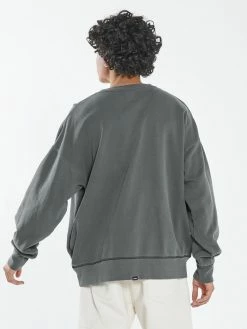 Thrills Co. New Arrivals Eternal Flight Slouch Crew Fleece - Merch Black