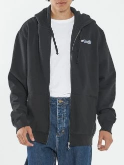 Thrills Co. Fireside Zip Hood Fleece - Black