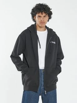 Thrills Co. Fireside Zip Hood Fleece - Black