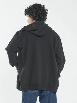 Thrills Co. Fireside Zip Hood Fleece - Black