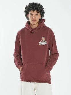 Thrills Co. New Arrivals Death Coil Pull On Hood - Blood Red