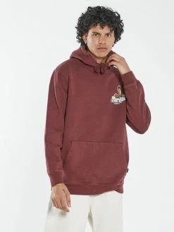 Thrills Co. New Arrivals Death Coil Pull On Hood - Blood Red 9 Thrills Co. New Arrivals Death Coil Pull On Hood - Blood Red