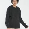 Thrills Co. New Arrivals Thrills Union Rib Crew Knit - Black