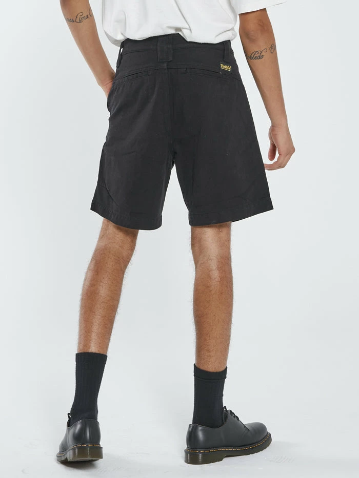Thrills Co. Thrills Union Work Chino Short - Black 5 Thrills Co. Thrills Union Work Chino Short - Black