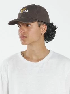 Thrills Co. Golden 6 Panel Cap - Postal Brown New Arrivals