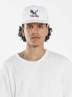 Thrills Co. Not Forgotten 5 Panel Cap - Heritage White