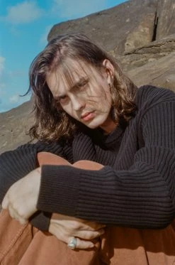 Thrills Co. New Arrivals Thrills Union Rib Crew Knit - Black