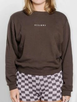 Thrills Co. Sweaters & Fleece Minimal Thrills Crew - Postal Brown