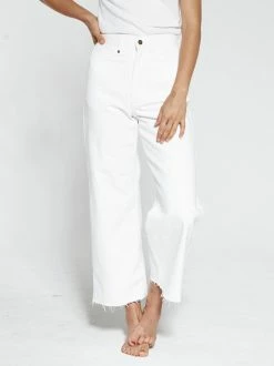 Thrills Co. Holly Crop Jean - White