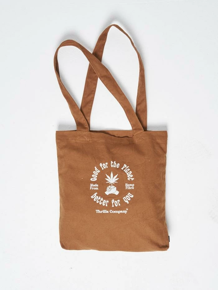Thrills Co. Hemp Naturally Tote - Almond 3 Thrills Co. Hemp Naturally Tote - Almond