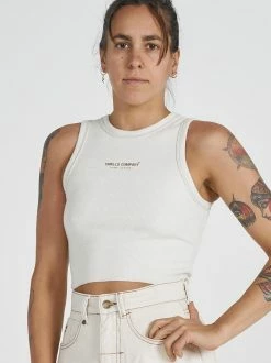 Thrills Co. Hemp Thrills Company Rib Crop Tank - Unbleached