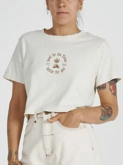 Thrills Co. Hemp Naturally Crop Tee - Unbleached