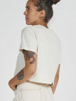 Thrills Co. Hemp Naturally Crop Tee - Unbleached