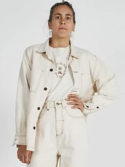 Thrills Co. Hemp Carpenter Oversized Shirt - Unbleached