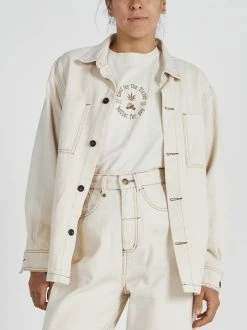 Thrills Co. Hemp Carpenter Oversized Shirt - Unbleached