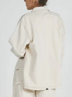 Thrills Co. Hemp Carpenter Oversized Shirt - Unbleached