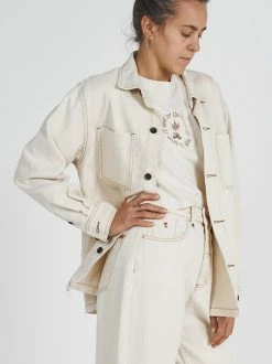 Thrills Co. Hemp Carpenter Oversized Shirt - Unbleached