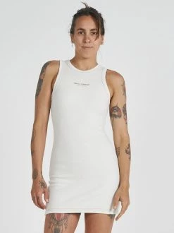 Thrills Co. Hemp Thrills Company Rib Dress - Unbleached