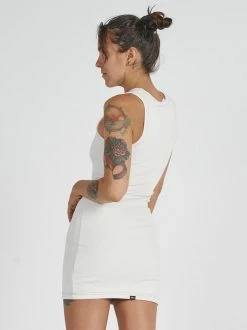 Thrills Co. Hemp Thrills Company Rib Dress - Unbleached