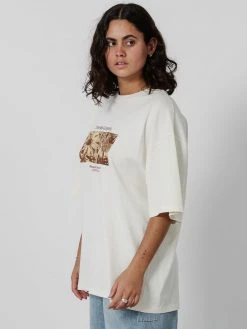 Thrills Co. Super Bloom Oversized Tee - Heritage White