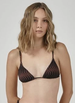 Thrills Co. Paradise On Repeat Slide Tri Top - Washed Cocoa 1% For The Planet