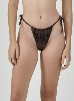Thrills Co. Paradise On Repeat String Bikini Pant - Washed Cocoa 1% For The Planet
