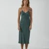 Thrills Co. Chelsea Slip Dress - Deep Forest New Arrivals