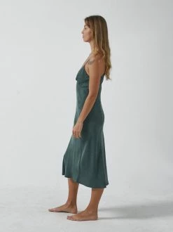 Thrills Co. Chelsea Slip Dress - Deep Forest New Arrivals 9 Thrills Co. Chelsea Slip Dress - Deep Forest New Arrivals